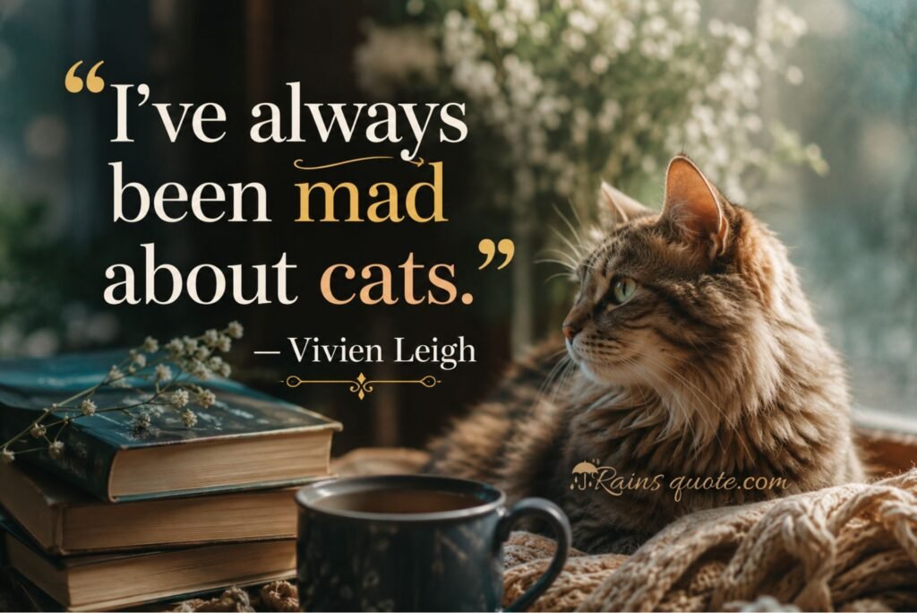 “I've always been mad about cats.”