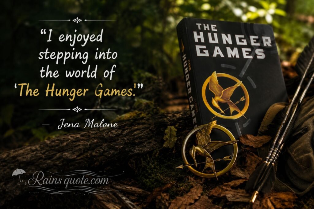 “I enjoyed stepping into the world of 'The Hunger Games.'”