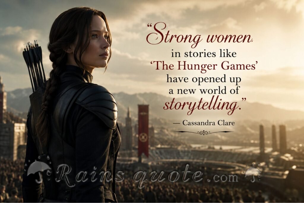 “Strong women in stories like 'The Hunger Games' have opened up a new world of storytelling.”
