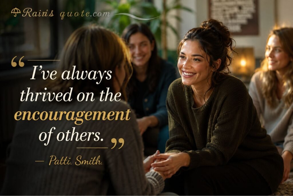 “I’ve always thrived on the encouragement of others.”