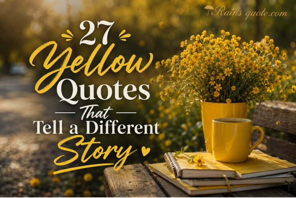 27 Yellow Quotes That Tell a Different Story 