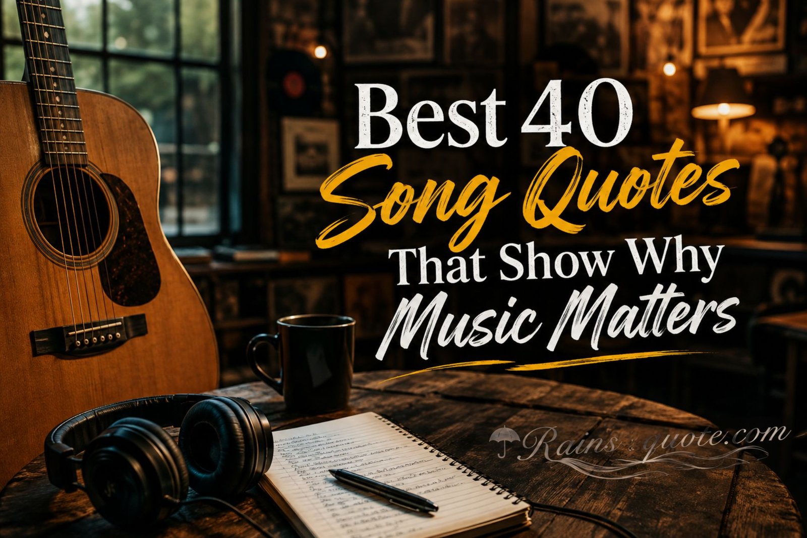 Best 40 Song Quotes That Show Why Music Matters 
