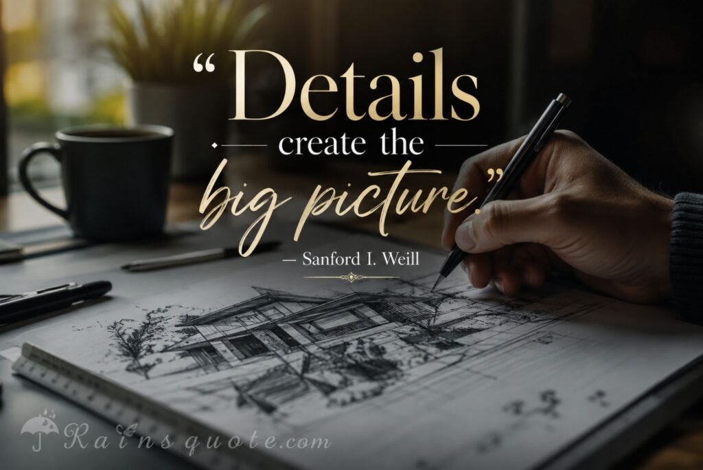 “Details create the big picture.”