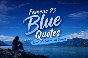 Famous 23 Blue Quotes About Life, Nature, and Dreams 