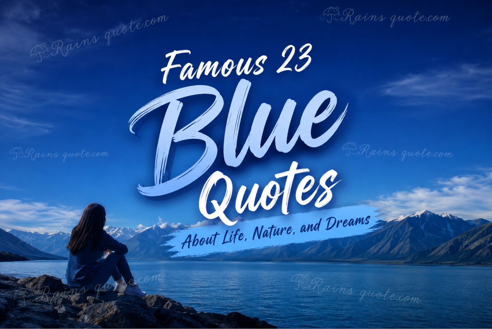 Famous 23 Blue Quotes About Life, Nature, and Dreams 