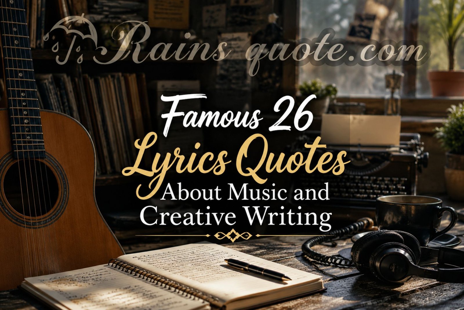 Famous 26 Lyrics Quotes About Music and Creative Writing