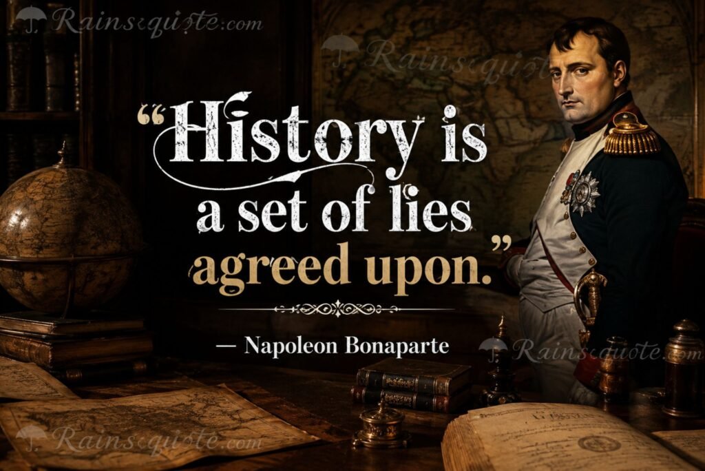 History is a set of lies agreed upon.”
