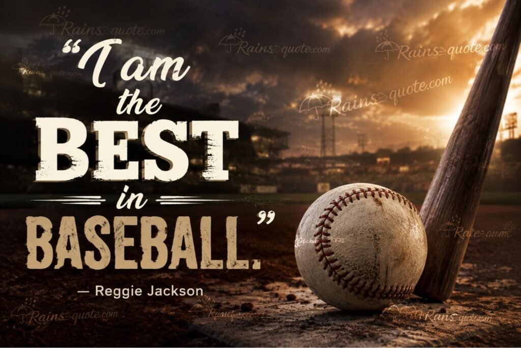 “I am the best in baseball.” 