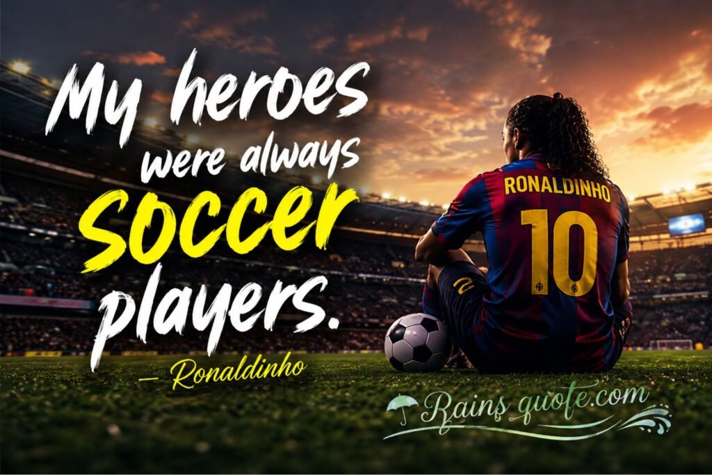 “My heroes were always soccer players.”