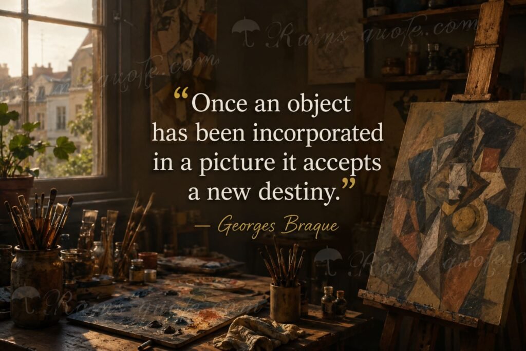 “Once an object has been incorporated in a picture it accepts a new destiny.”