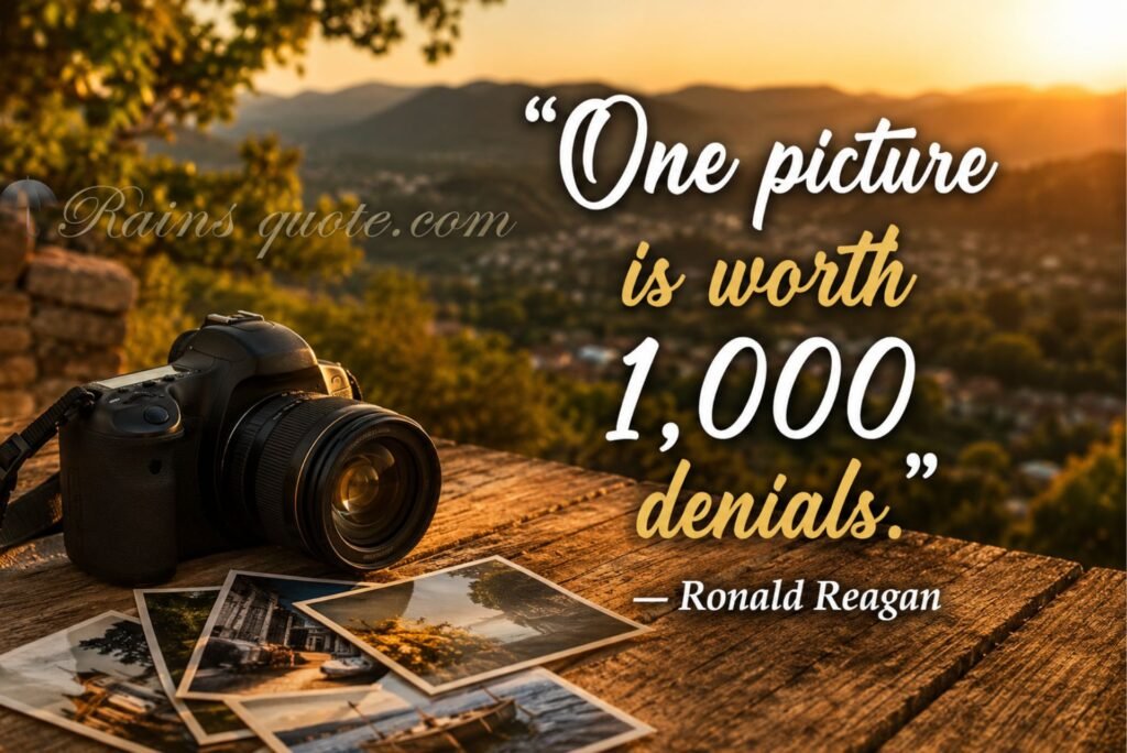 “One picture is worth 1,000 denials.”