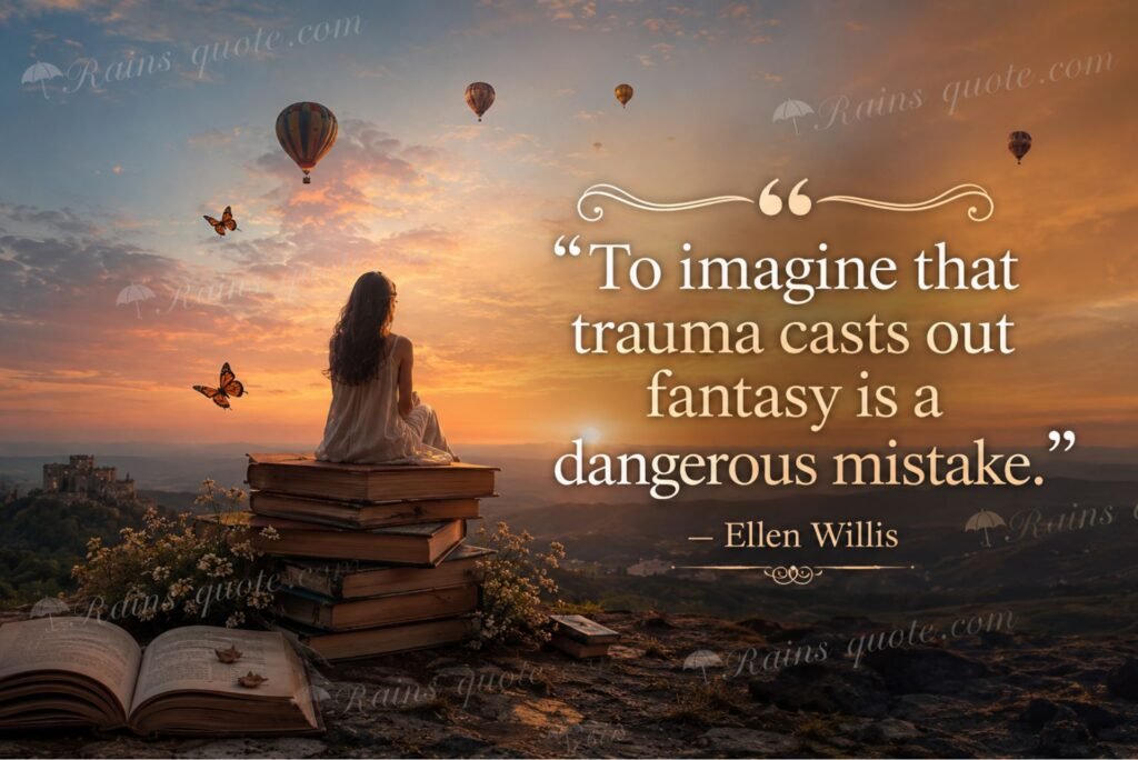 “To imagine that trauma casts out fantasy is a dangerous mistake.”