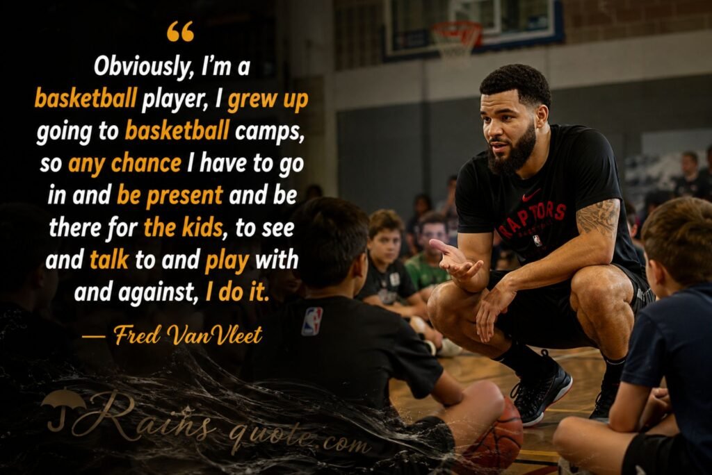 “Obviously, I'm a basketball player, I grew up going to basketball camps, so any chance I have to go in and be present and be there for the kids, to see and talk to and play with and against, I do it.”
