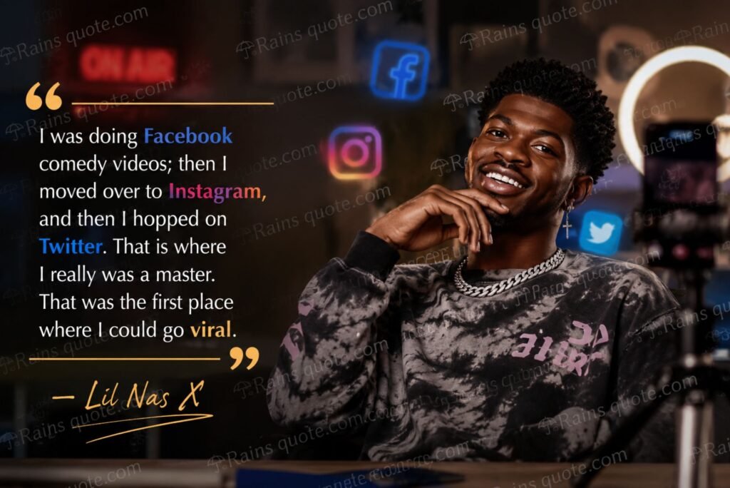 “I was doing Facebook comedy videos; then I moved over to Instagram, and then I hopped on Twitter. That is where I really was a master. That was the first place where I could go viral.”
