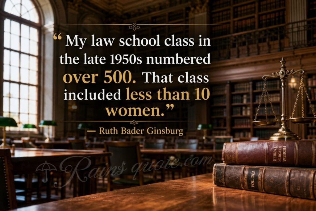 “My law school class in the late 1950s numbered over 500. That class included less than 10 women.”
