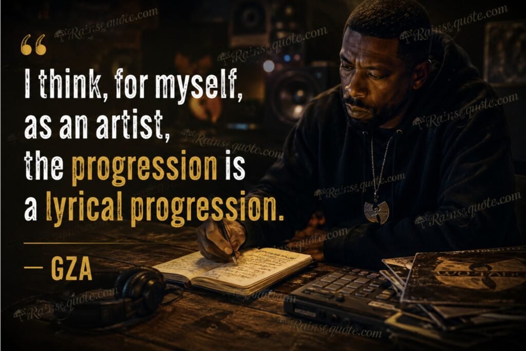 “I think, for myself, as an artist, the progression is a lyrical progression.” 