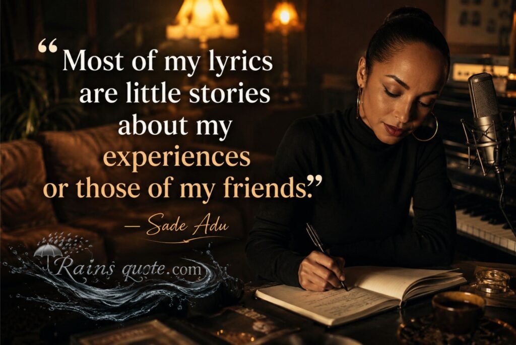 “Most of my lyrics are little stories about my experiences or those of my friends.”