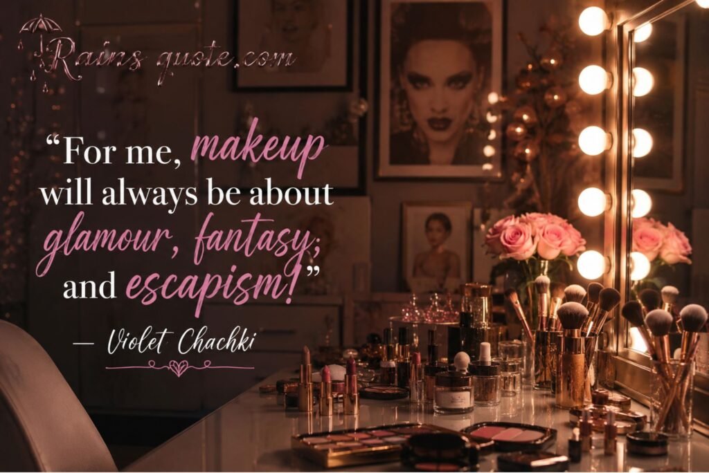 “For me, makeup will always be about glamour, fantasy, and escapism!”