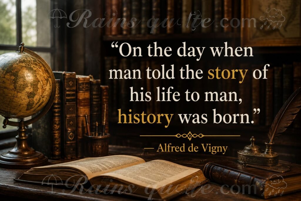 “On the day when man told the story of his life to man, history was born.”