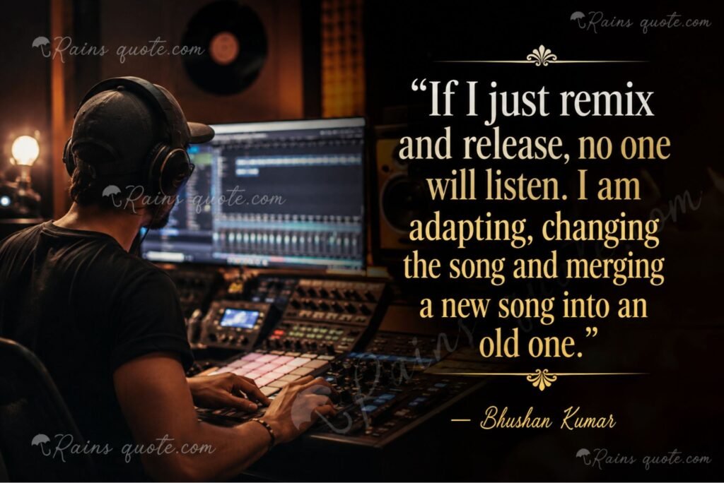 “If I just remix and release, no one will listen. I am adapting, changing the song and merging a new song into an old one.”