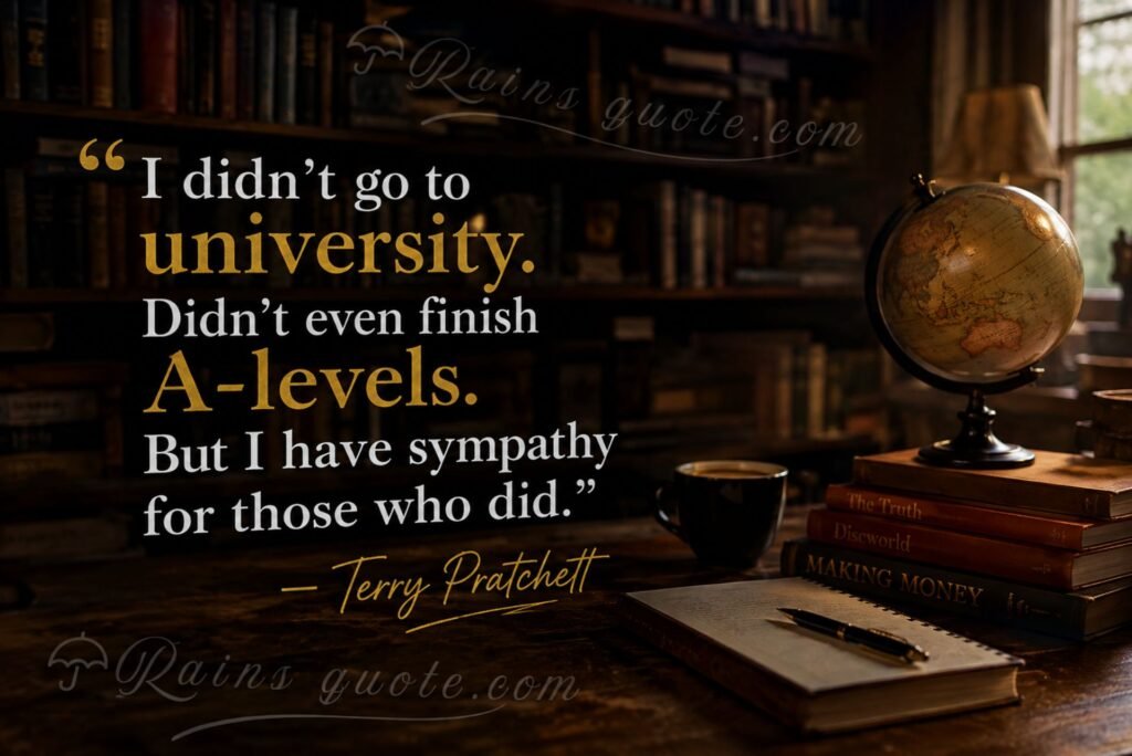 “I didn't go to university. Didn't even finish A-levels. But I have sympathy for those who did.”