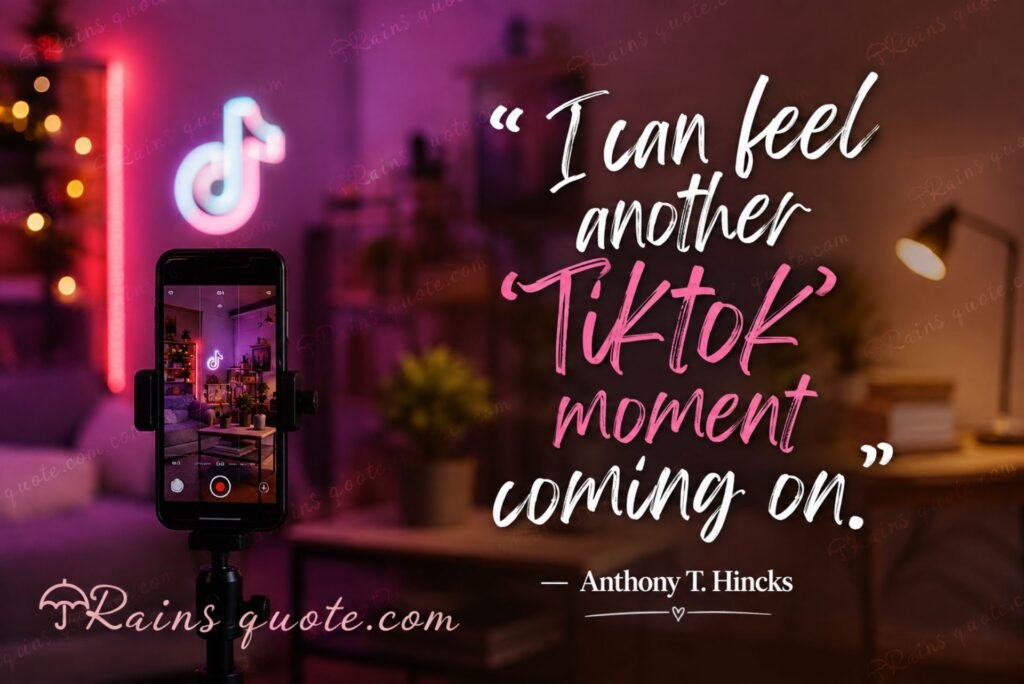 “I can feel another 'Tiktok' moment coming on.”