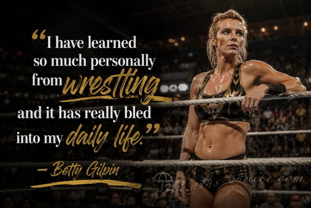 “I have learned so much personally from wrestling, and it has really bled into my daily life.”