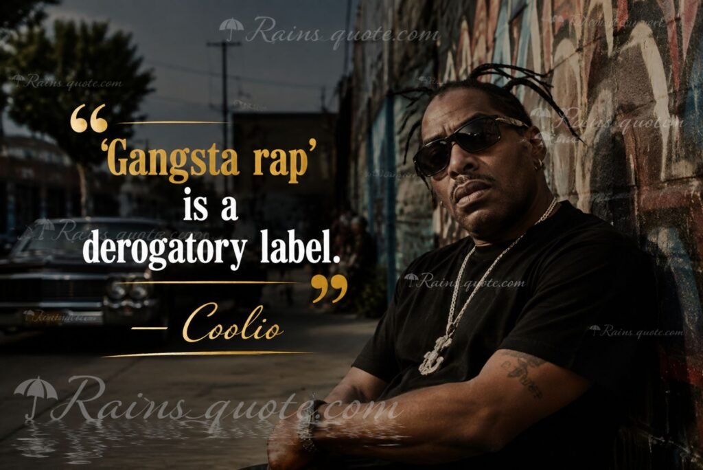 “‘Gangsta rap’ is a derogatory label.”