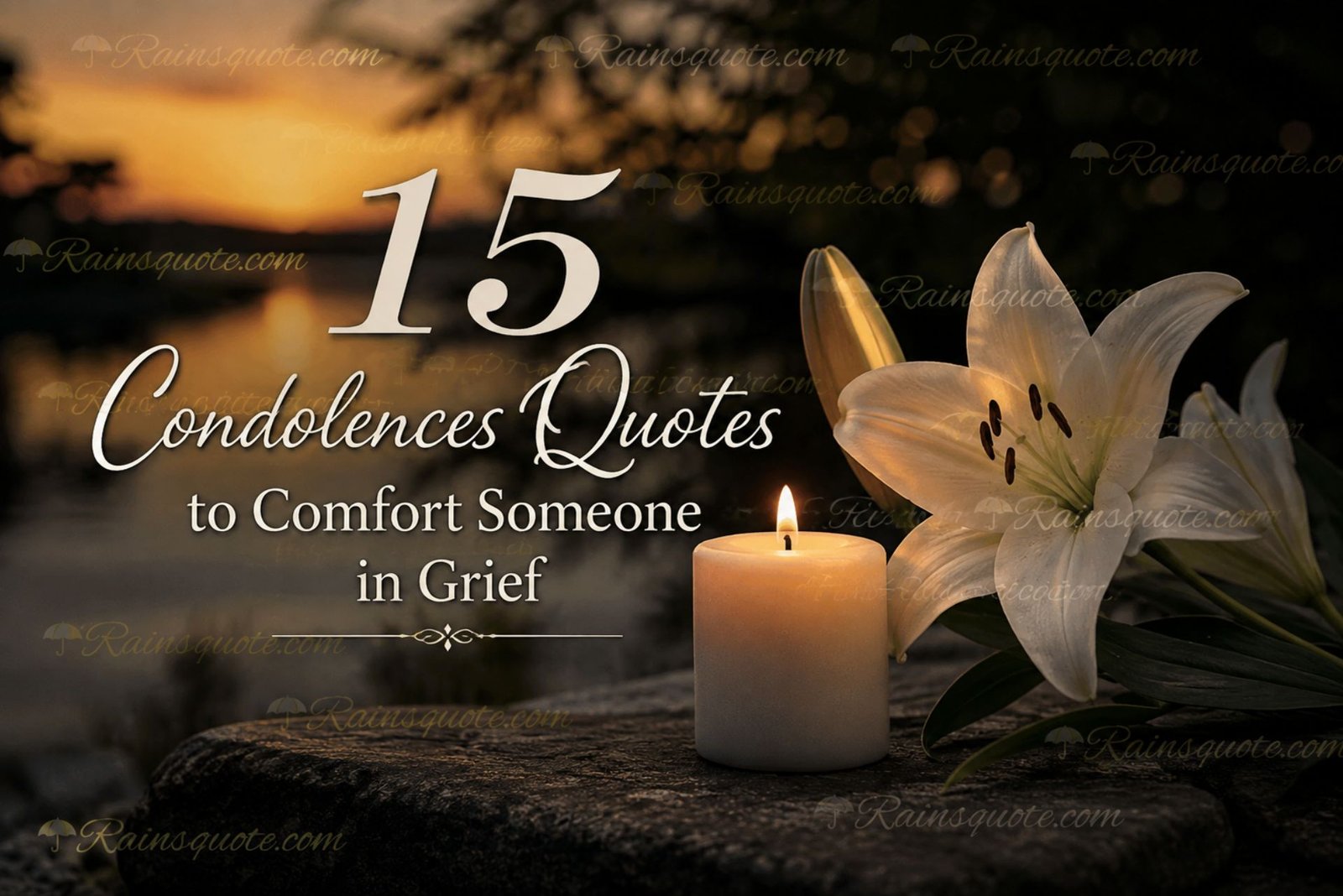 15 Condolences Quotes to Comfort Someone in Grief 
