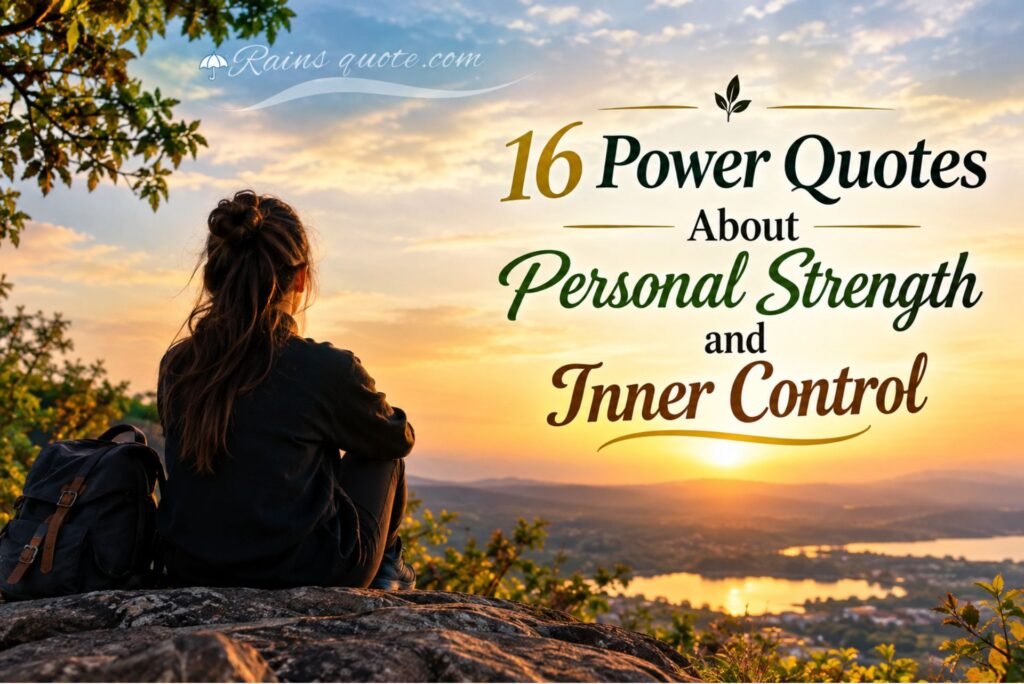 16 Power Quotes About Personal Strength and Inner Control 