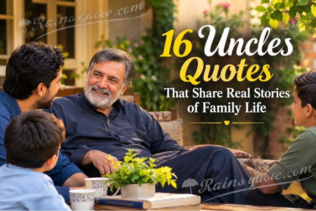 16 Uncles Quotes That Share Real Stories of Family Life 