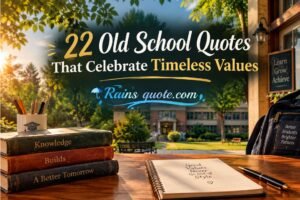 22 Old School Quotes That Celebrate Timeless Values 