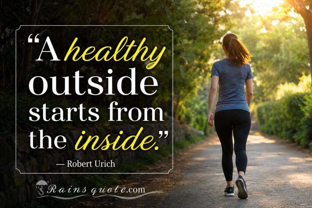 “A healthy outside starts from the inside.”