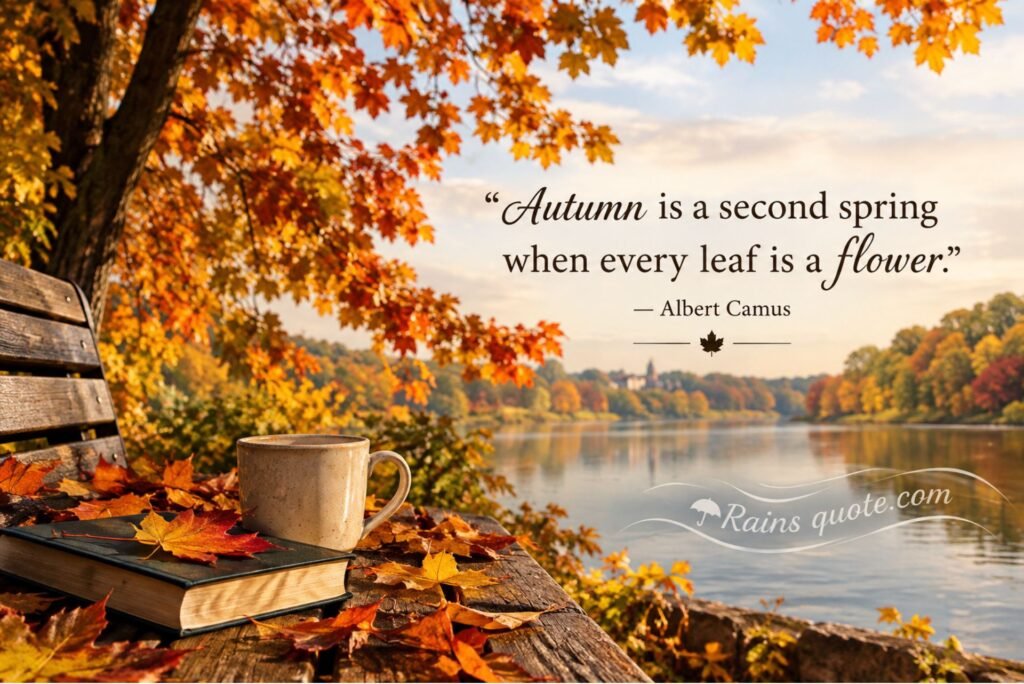 “Autumn is a second spring when every leaf is a flower.”