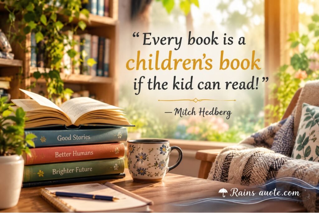 “Every book is a children's book if the kid can read!”