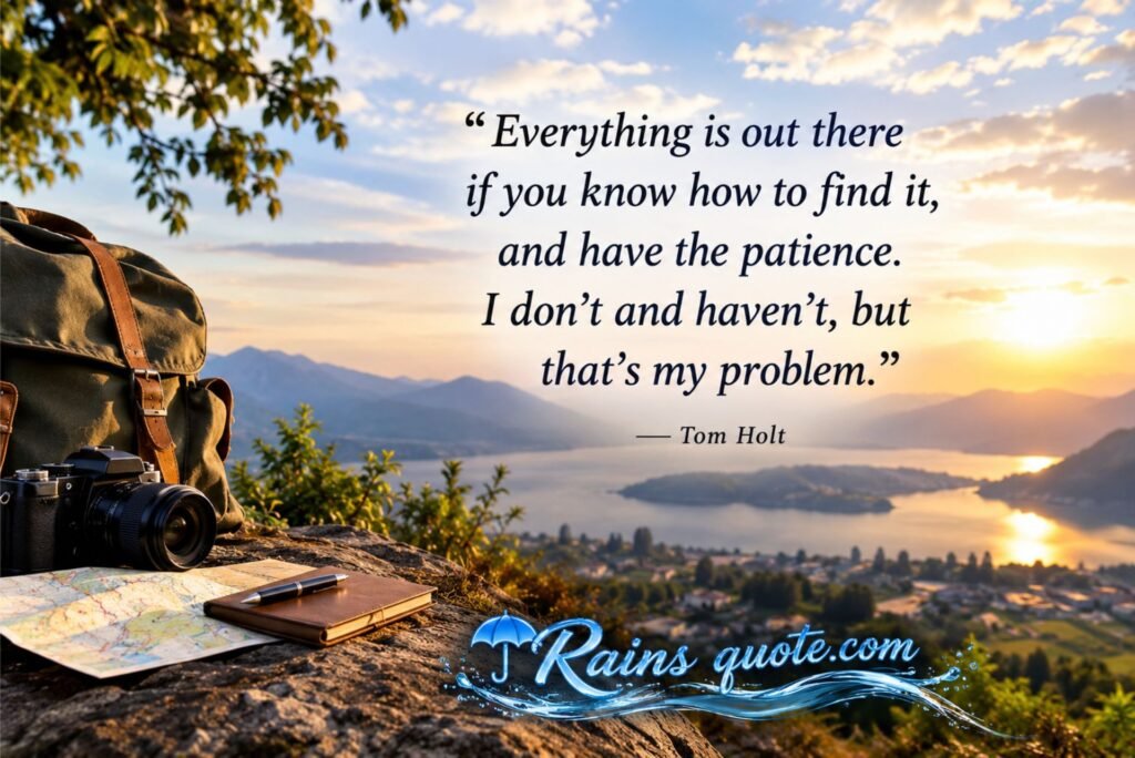 “Everything is out there if you know how to find it, and have the patience. I don't and haven't, but that's my problem.”