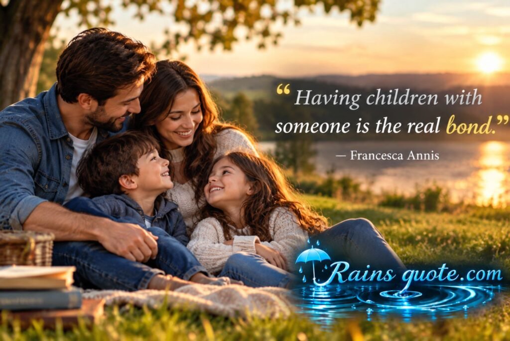 “Having children with someone is the real bond.”