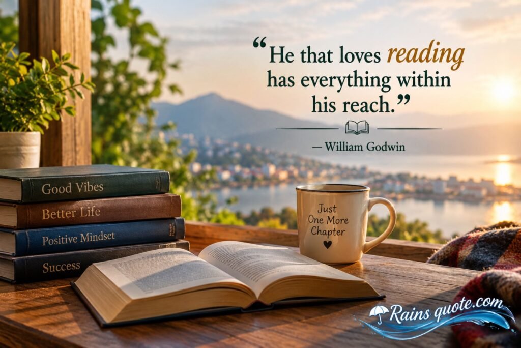 “He that loves reading has everything within his reach.”