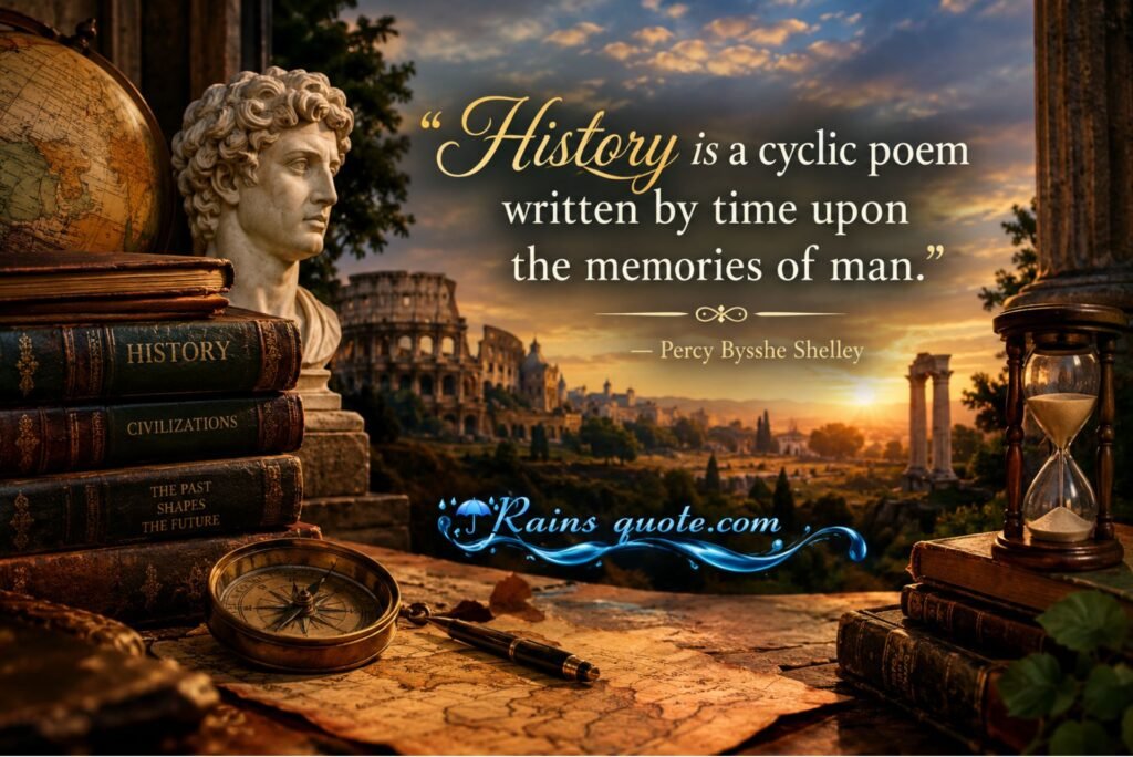 “History is a cyclic poem written by time upon the memories of man.”