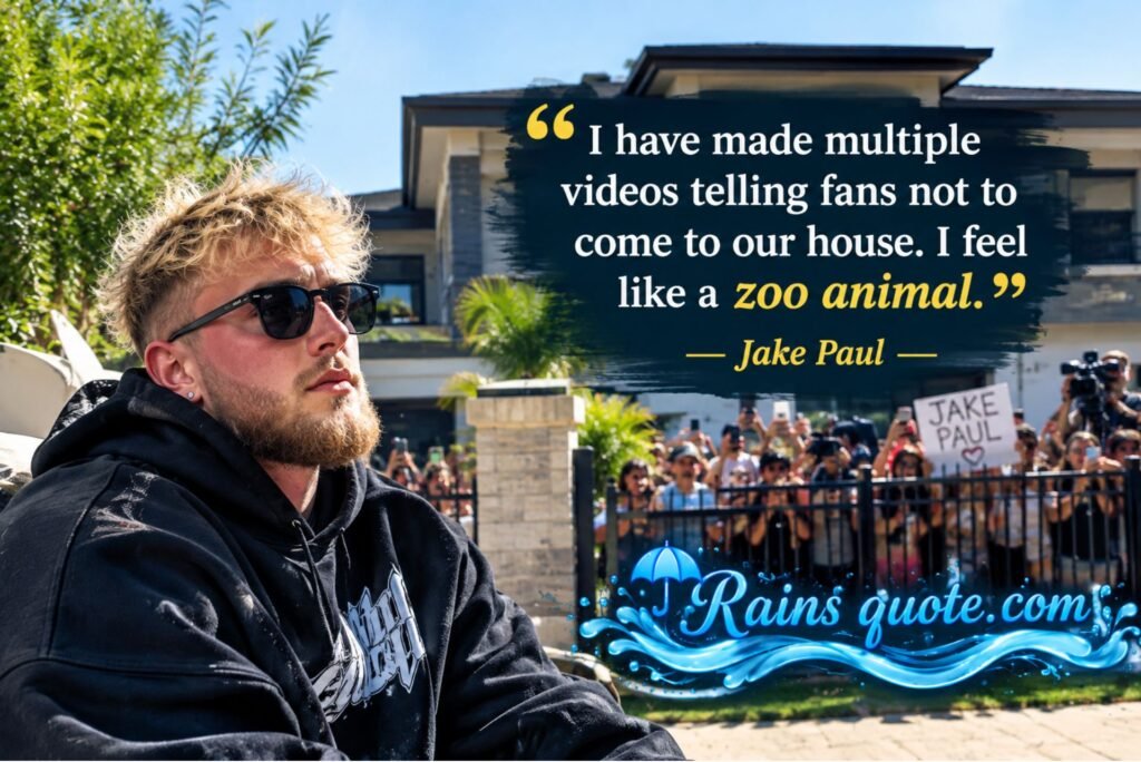 “I have made multiple videos telling fans not to come to our house. I feel like a zoo animal.”