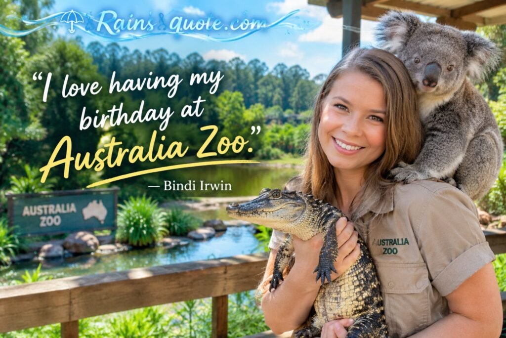 “I love having my birthday at Australia Zoo.”