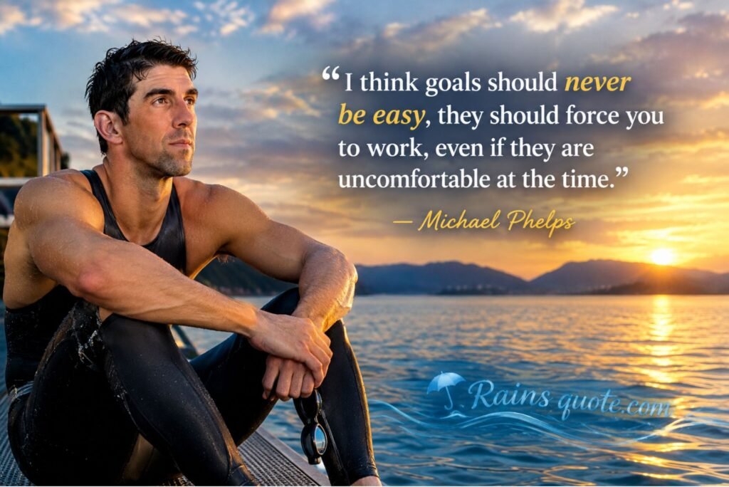 “I think goals should never be easy, they should force you to work, even if they are uncomfortable at the time.”