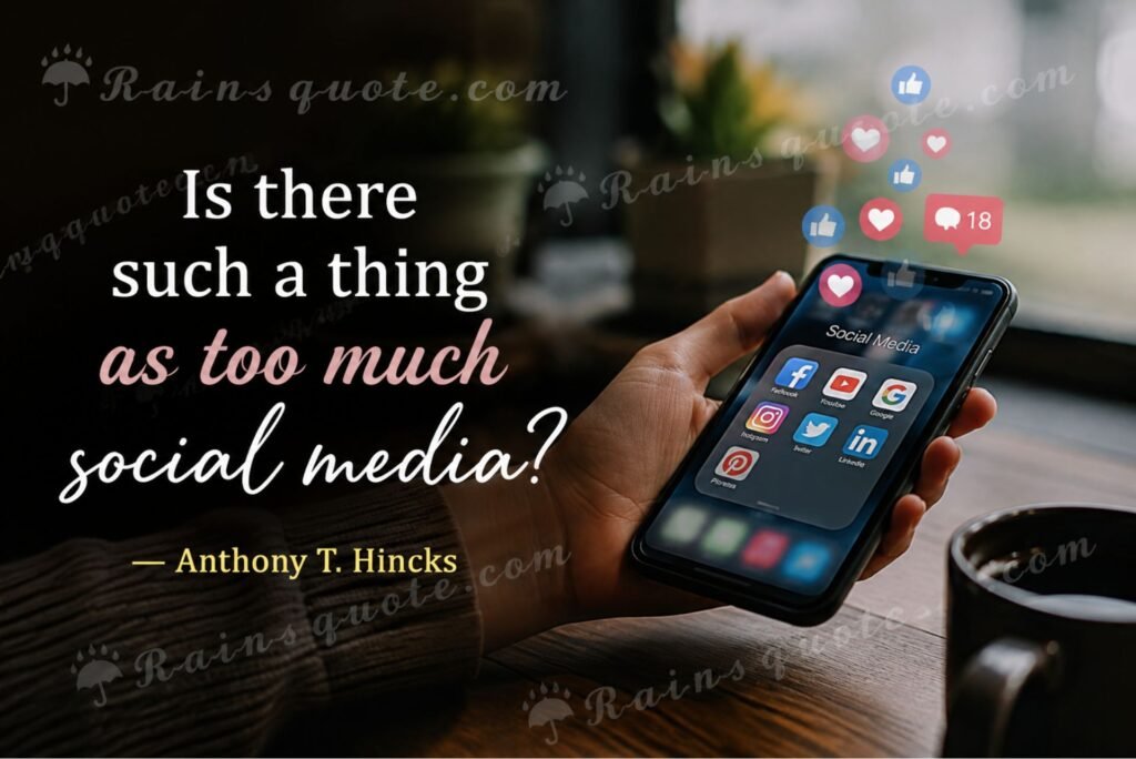 “Is there such a thing as too much social media?”