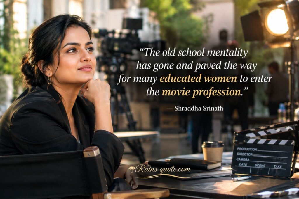 “The old school mentality has gone and paved the way for many educated women to enter the movie profession.”