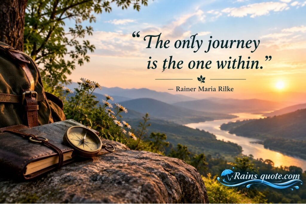 “The only journey is the one within.”