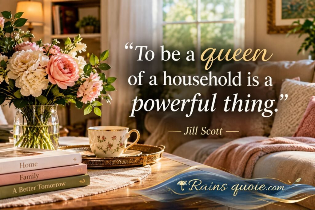 “To be a queen of a household is a powerful thing.”