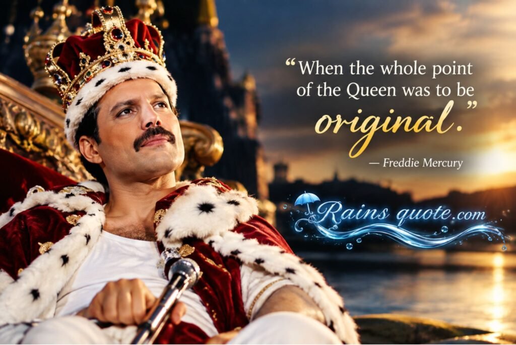 “When the whole point of the Queen was to be original.”