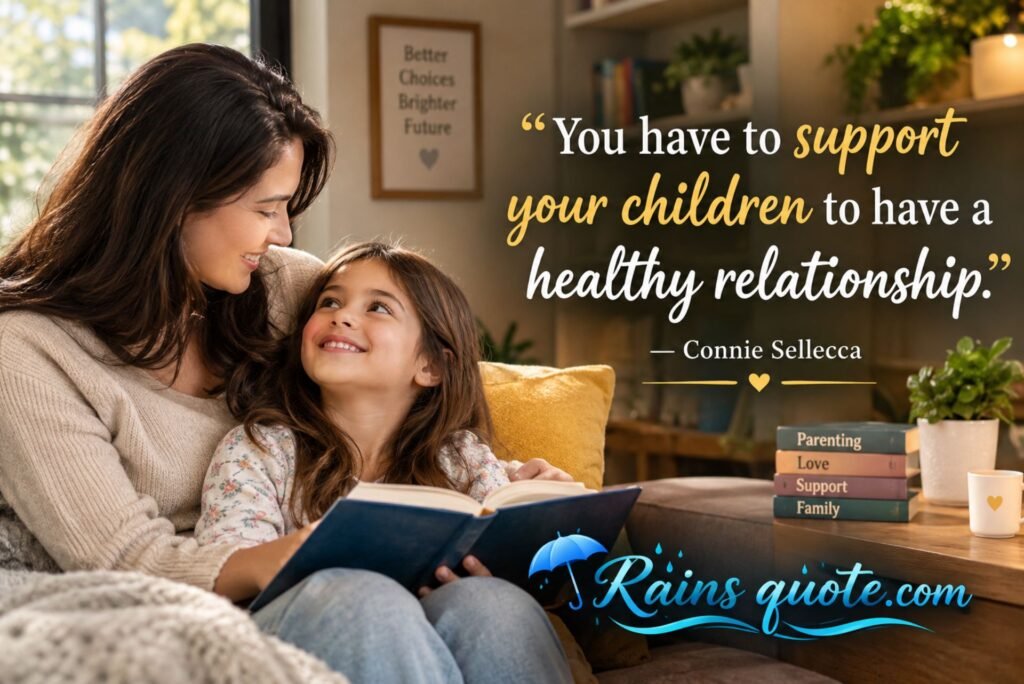 “You have to support your children to have a healthy relationship.”