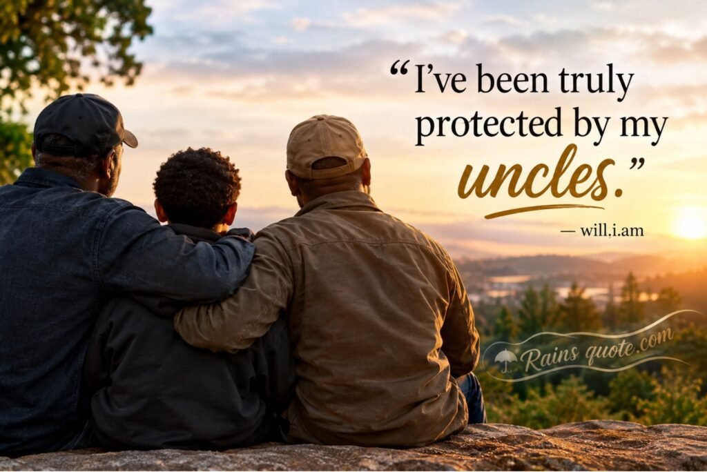 “I've been truly protected by my uncles.”