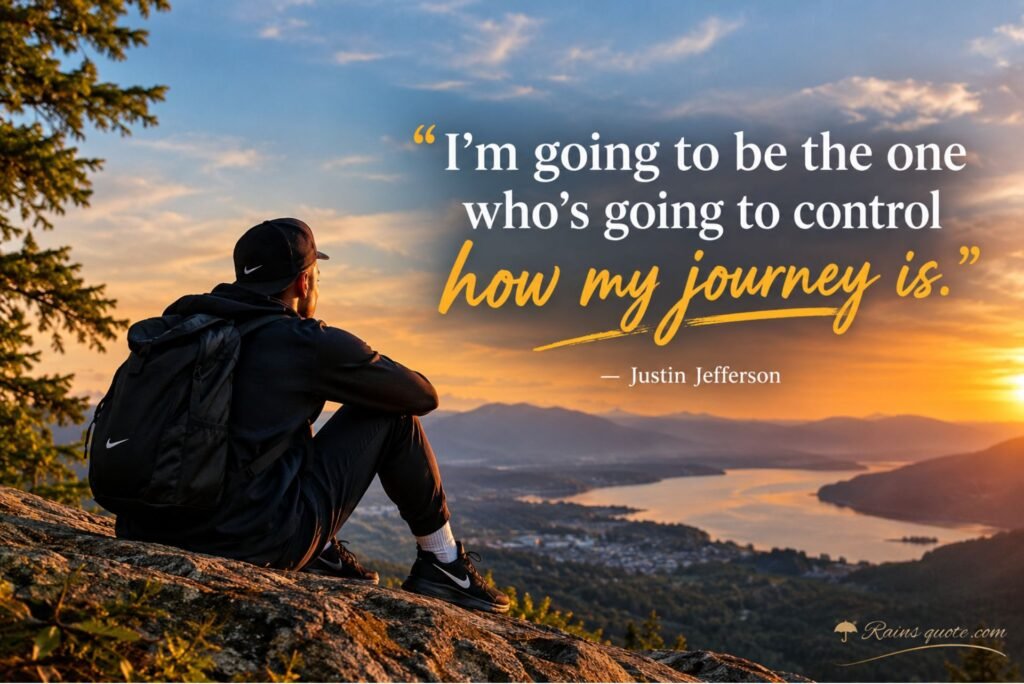 “I'm going to be the one who's going to control how my journey is.”